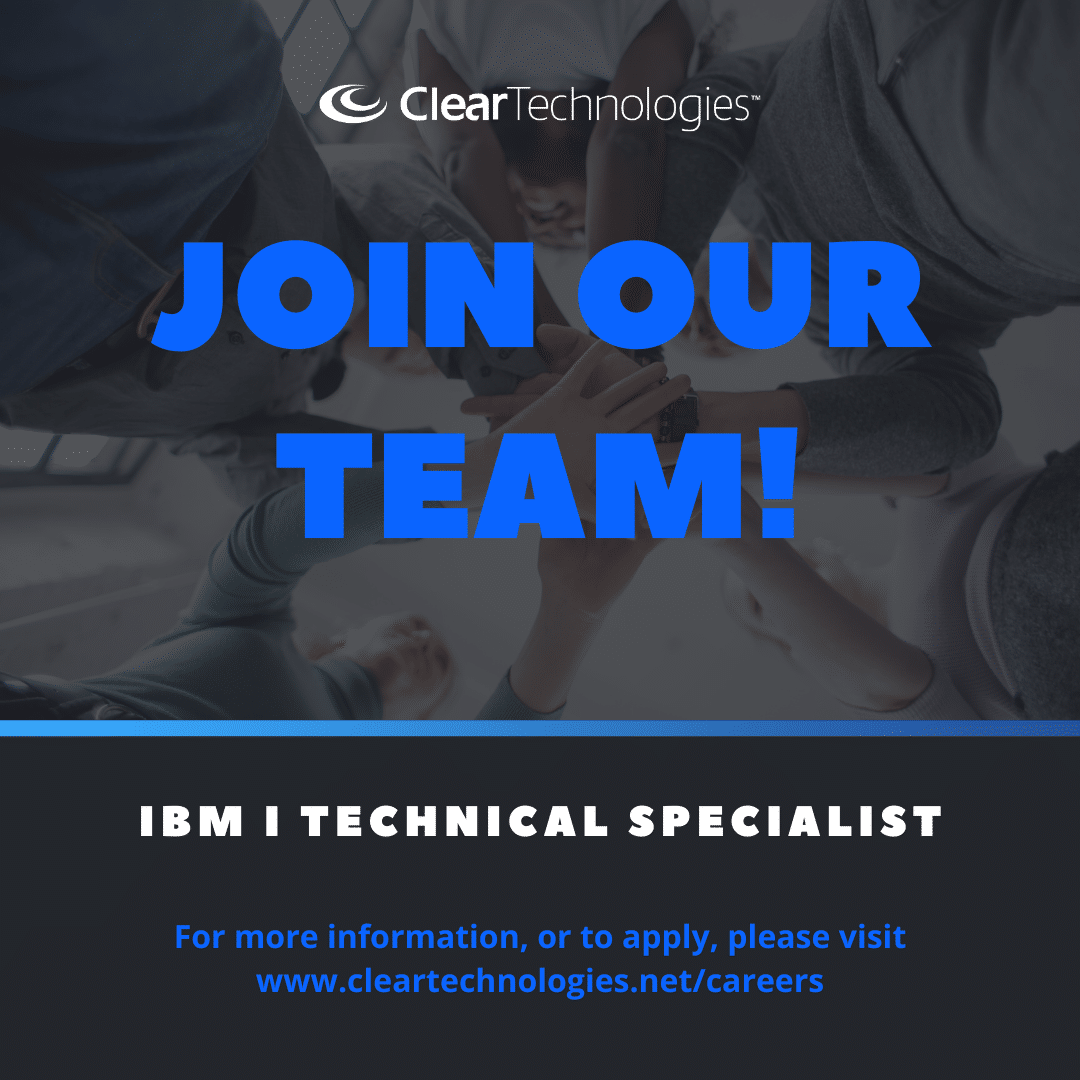 [Career Opportunity] IBM I Technical Specialist